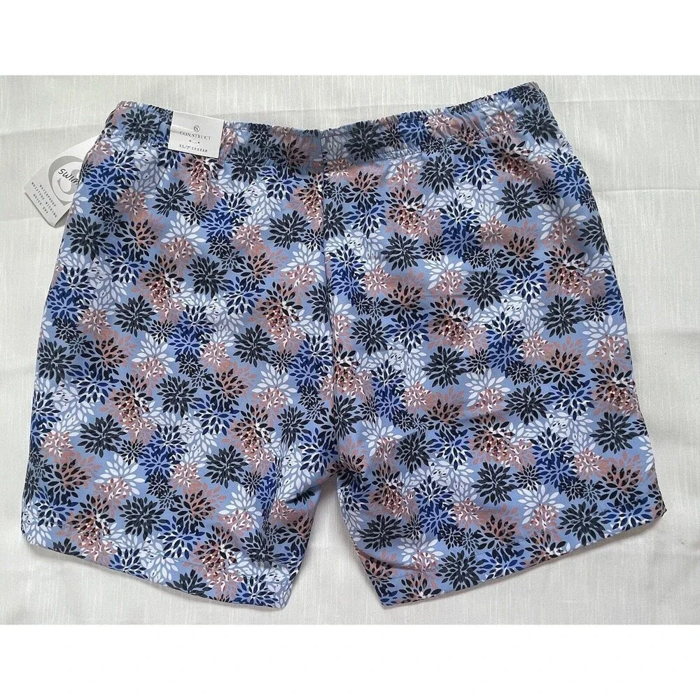 CON.STRUCT Mens Waterproof Moisture Wicking Quick Dry Swim Trunks Sz XL New